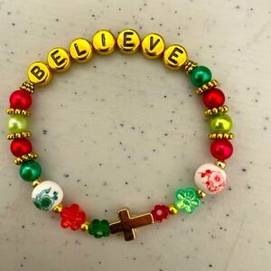 BELIEVE bracelet, just in time for Christmas.